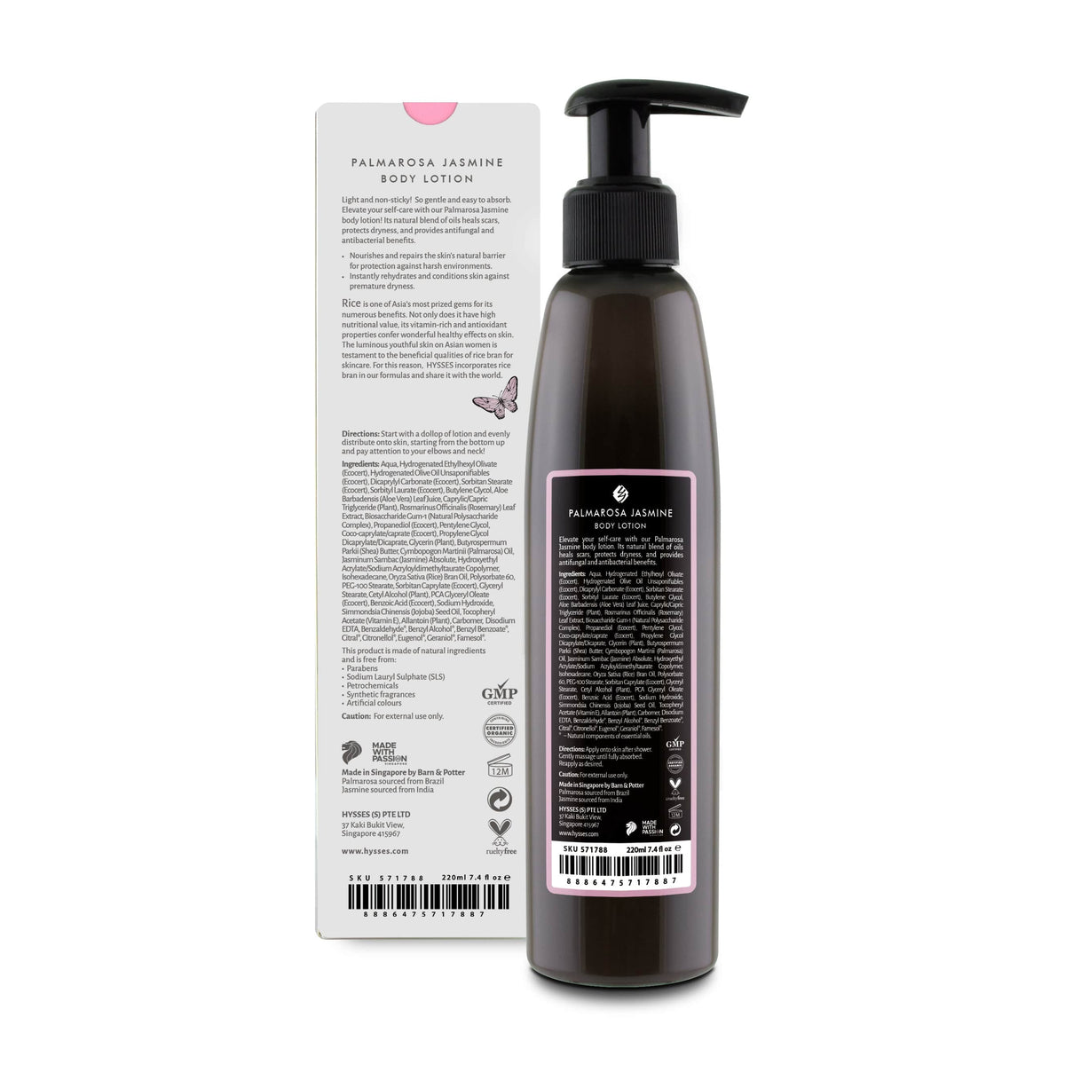 Hysses Body Care Body Lotion Palmarosa Jasmine