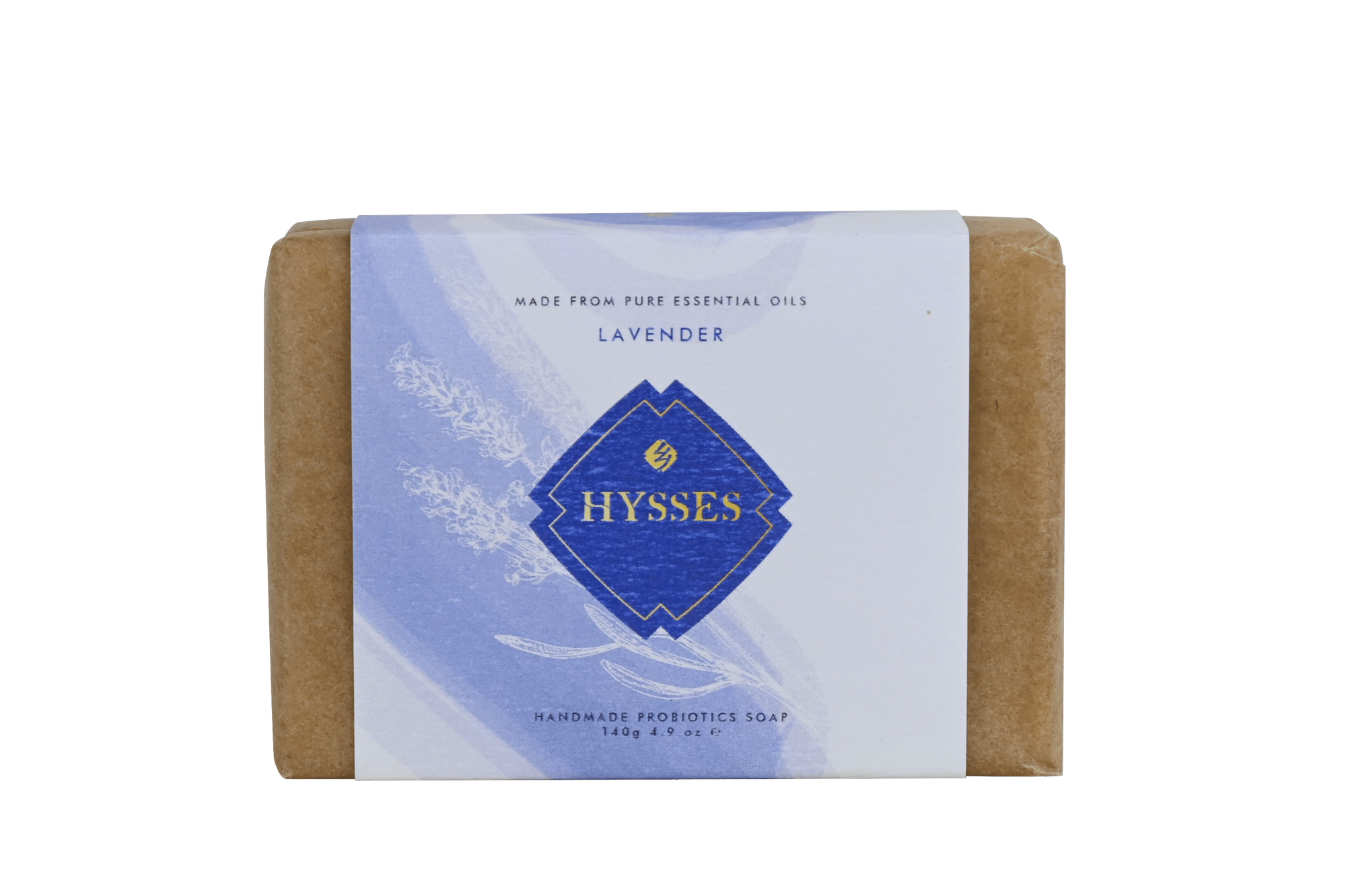 Hysses Body Care Probiotics Handmade Soap, Lavender (Wax Paper Wrapped)