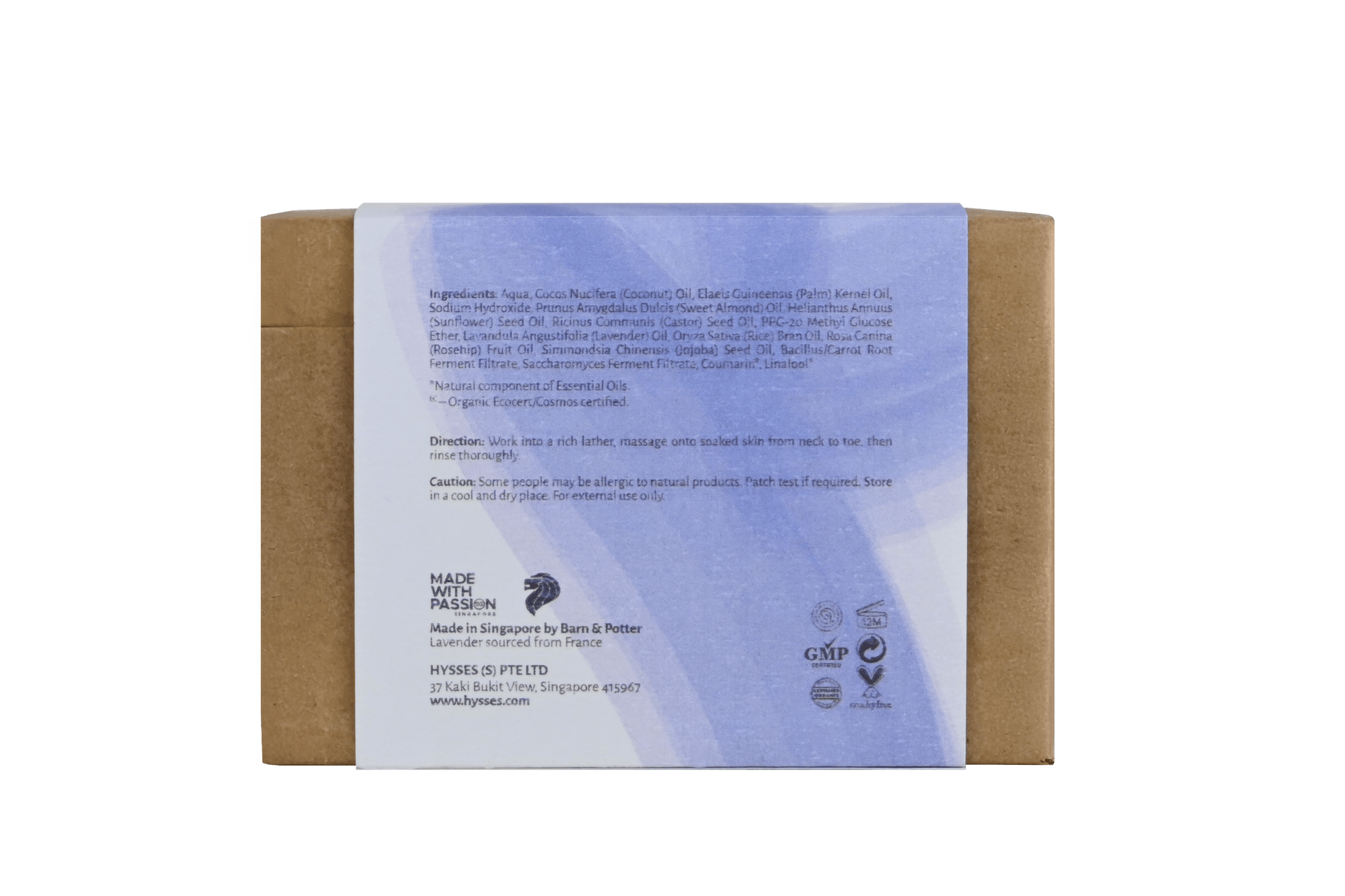 Hysses Body Care Probiotics Handmade Soap, Lavender (Wax Paper Wrapped)