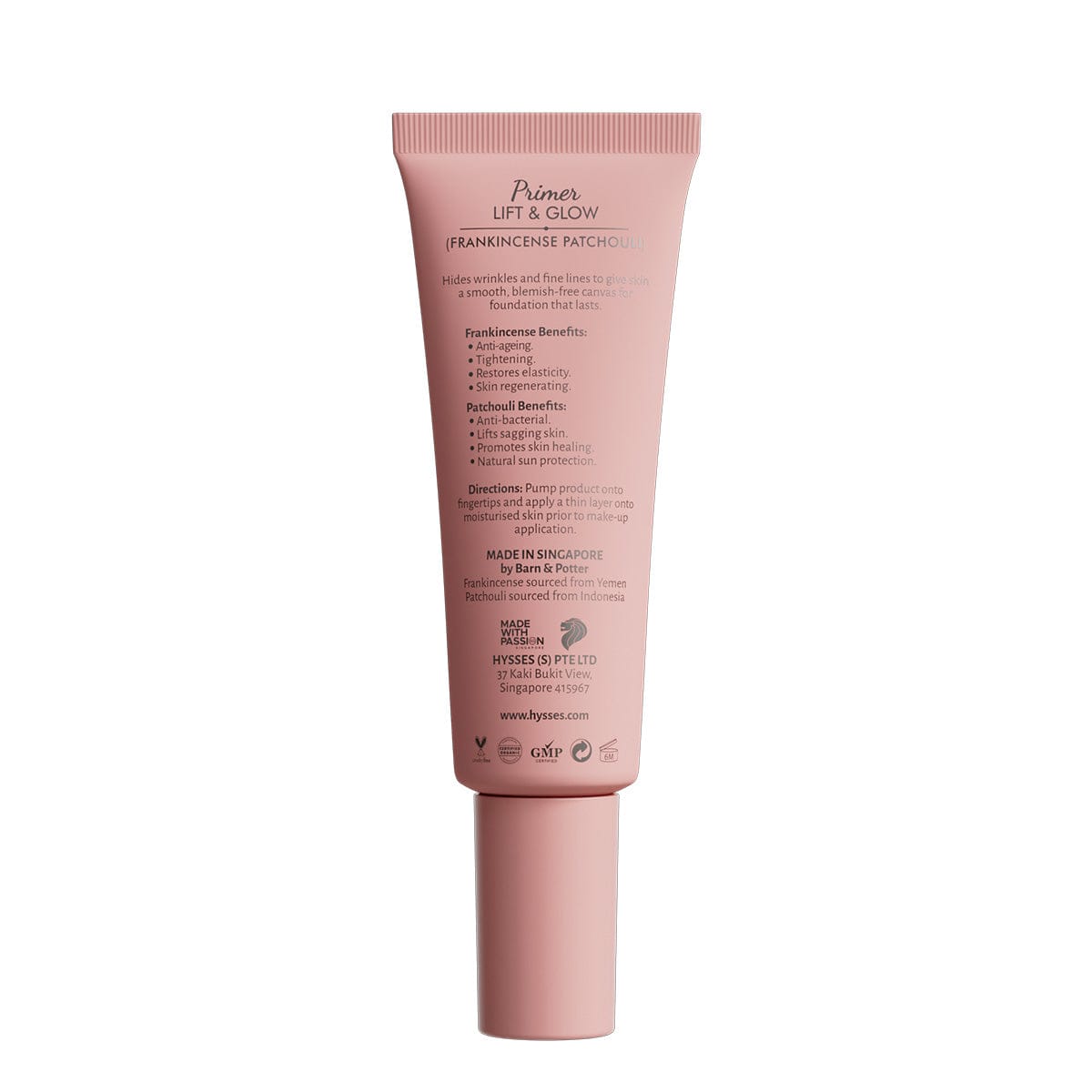 HYSSES Face Care Facial Primer Lift & Glow, Frankincense Patchouli