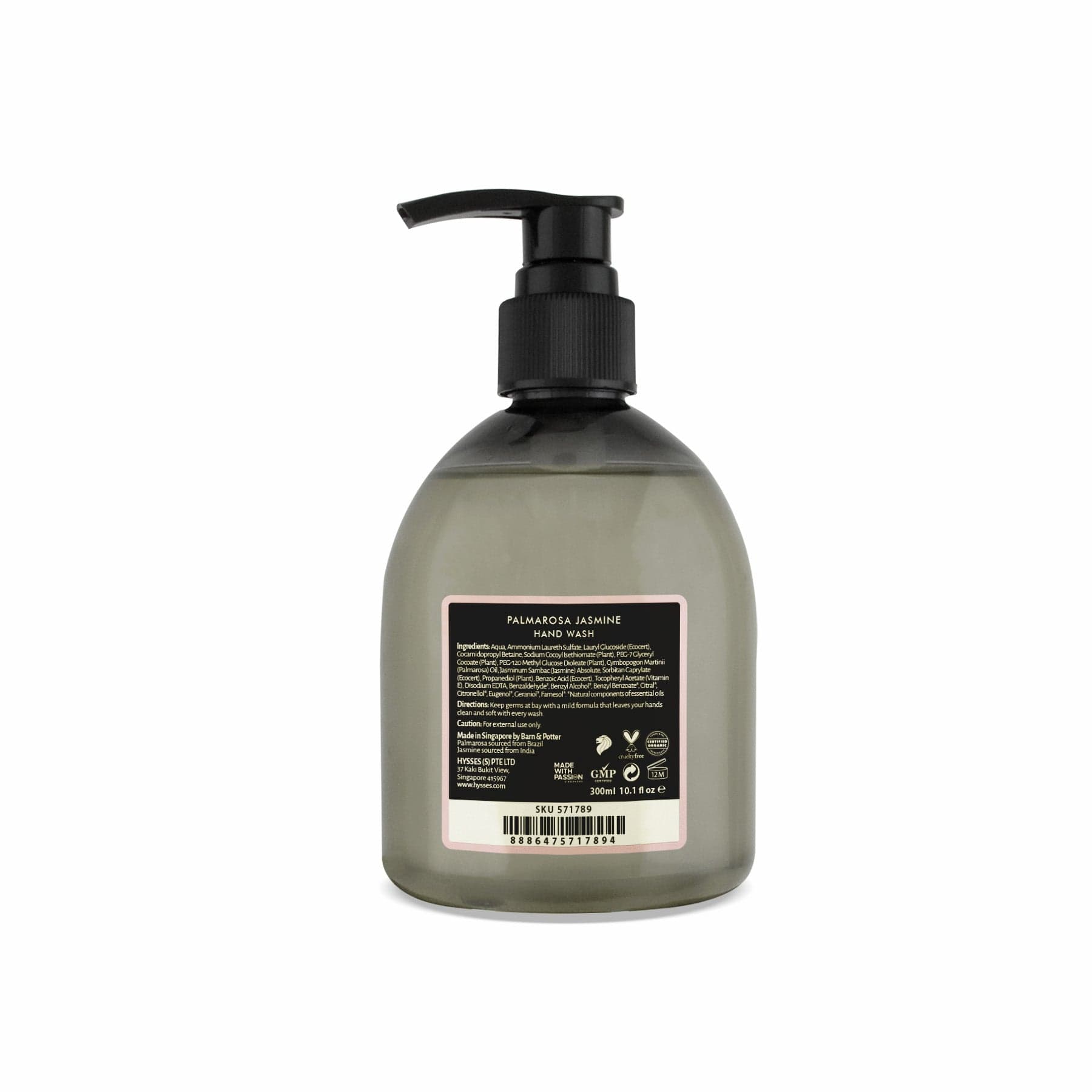 Hysses Hand Wash Hand Wash Palmarosa Jasmine