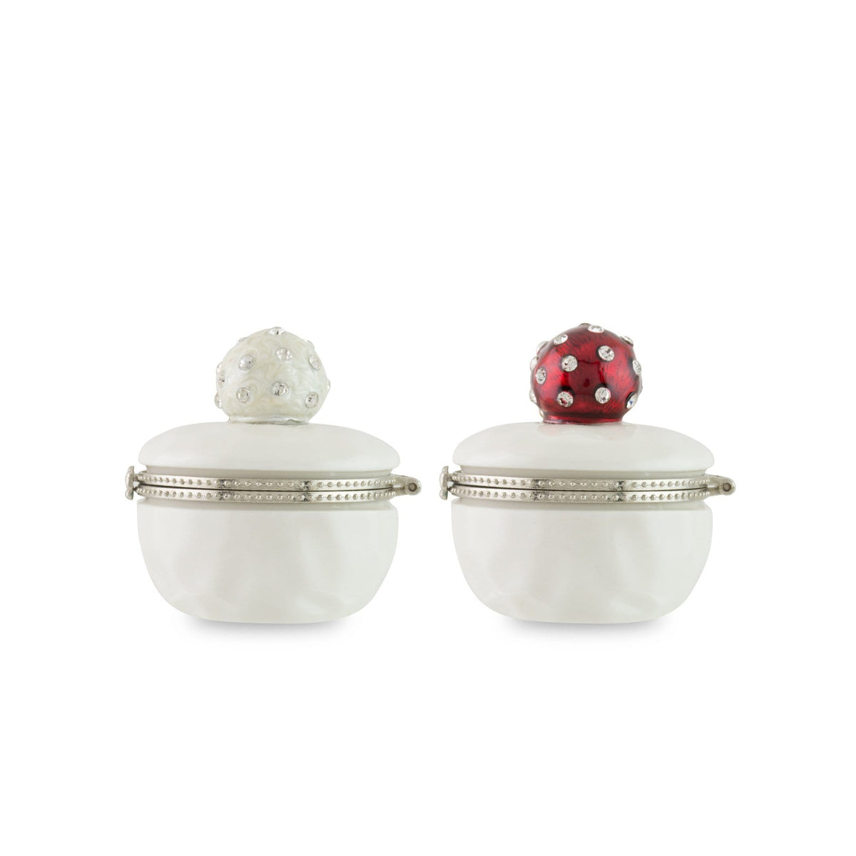 Hysses Home Scents Red & White Hedgehog Couple Scenting Clay Trinket, Red/White