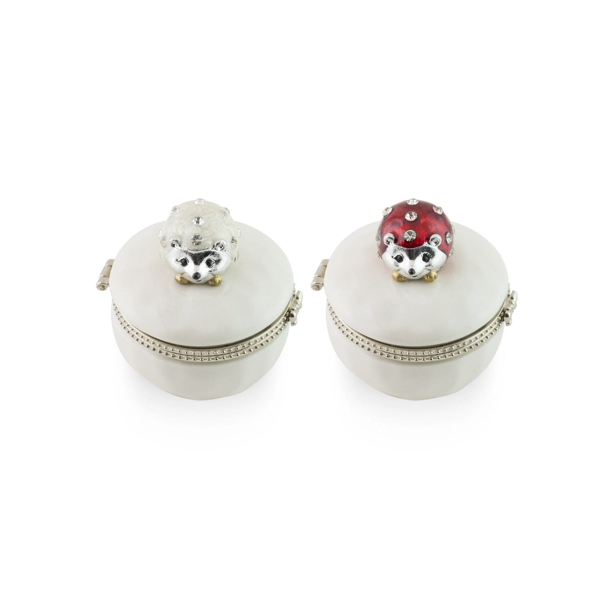 Hysses Home Scents Red & White Hedgehog Couple Scenting Clay Trinket, Red/White