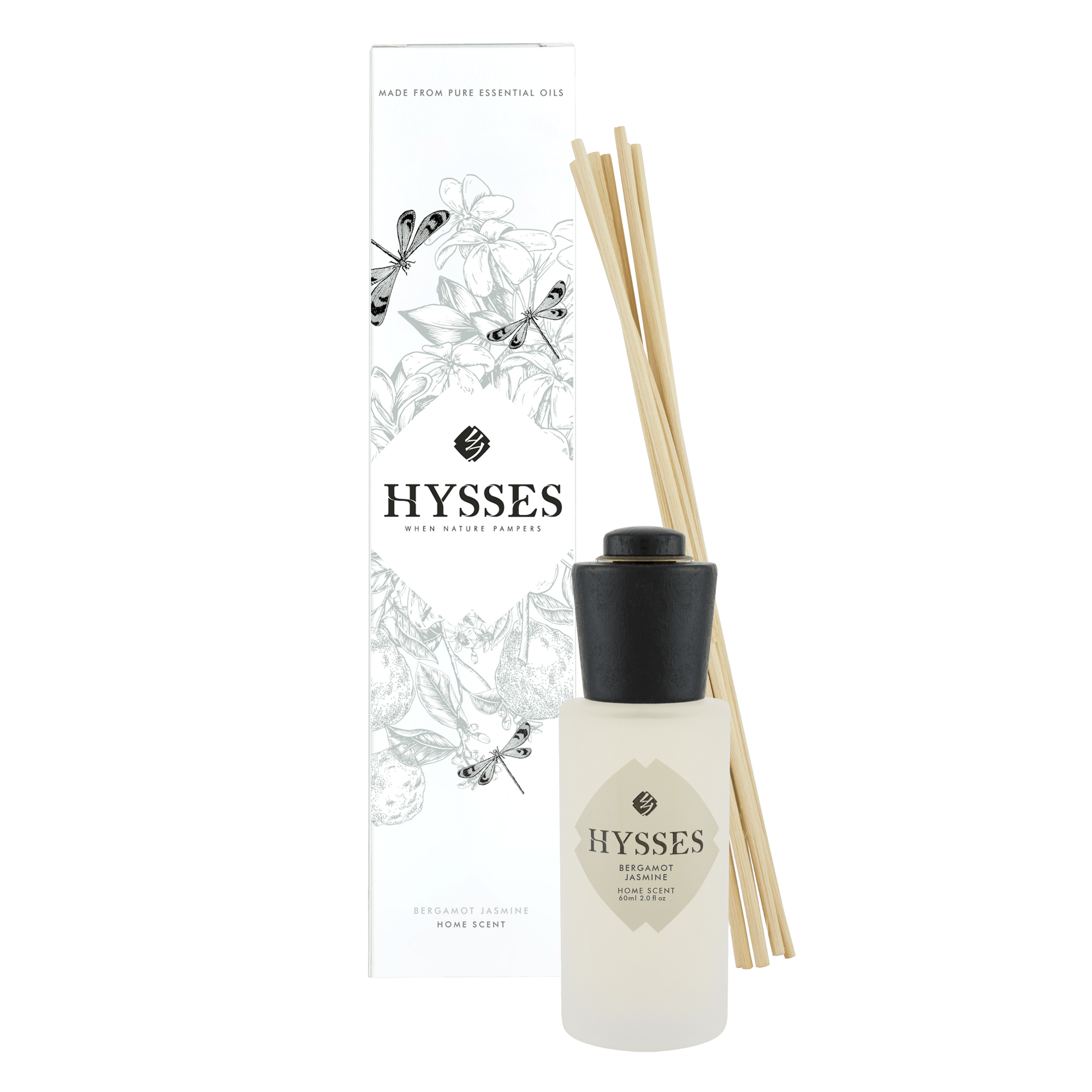 Hysses Malaysia Home Scents 60ml Home Scent Reed Diffuser Bergamot Jasmine