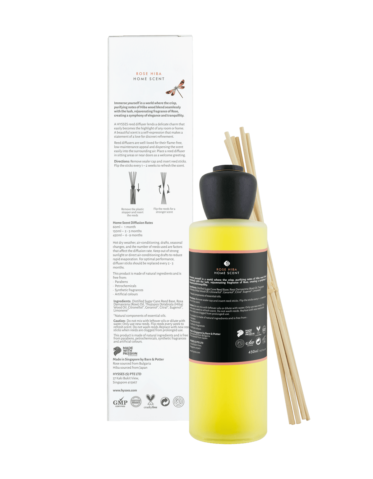 Hysses Malaysia Home Scents Home Scent Reed Diffuser Rose Hiba