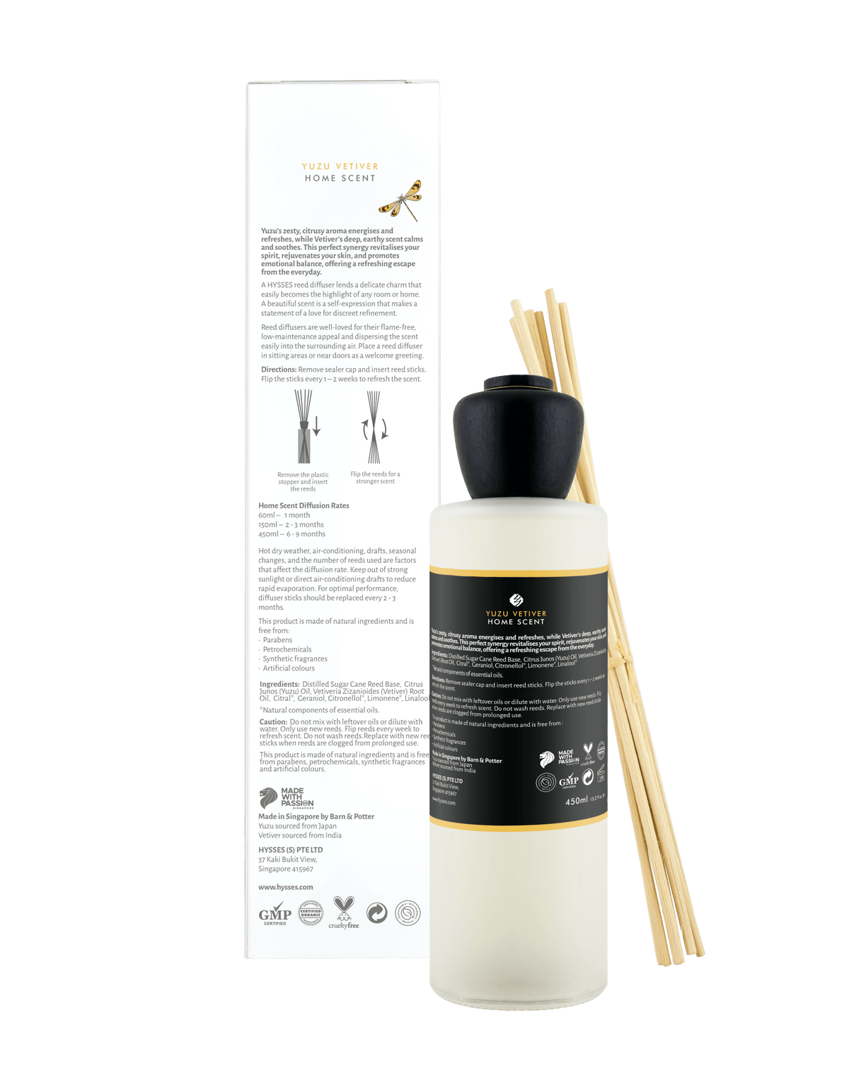 Hysses Malaysia Home Scents Home Scent Reed Diffuser Yuzu Vetiver