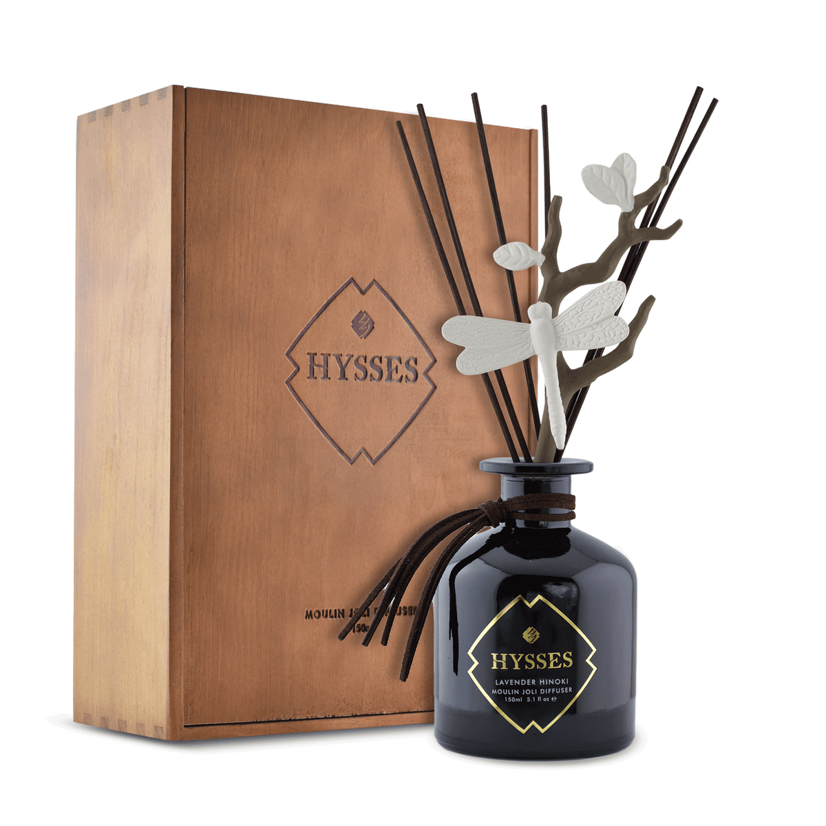 Hysses Home Scents Moulin Joli Diffuser, Dragonfly, Lavender Hinoki