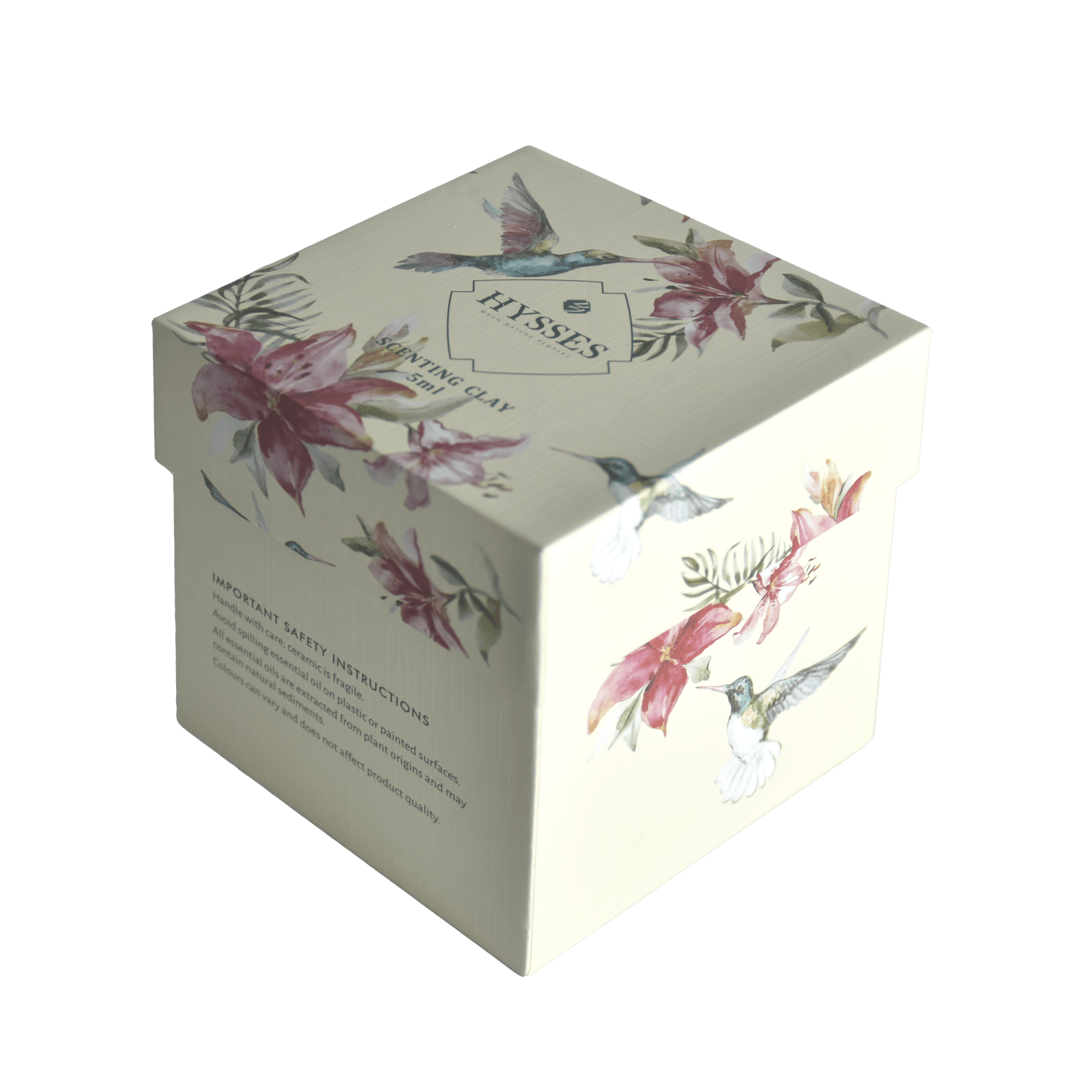 Hysses Home Scents Scenting Car Clay Pinkflutter, Palmarosa Jasmine 5ml