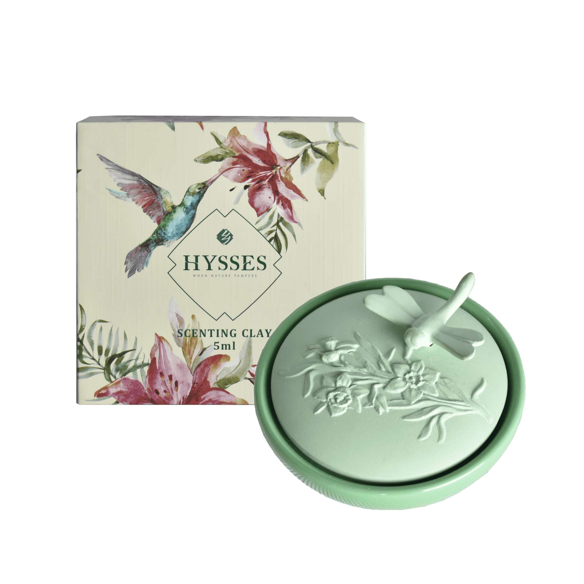 Hysses Home Scents Scenting Car Clay Emeraldfly, Lemongrass 5ml