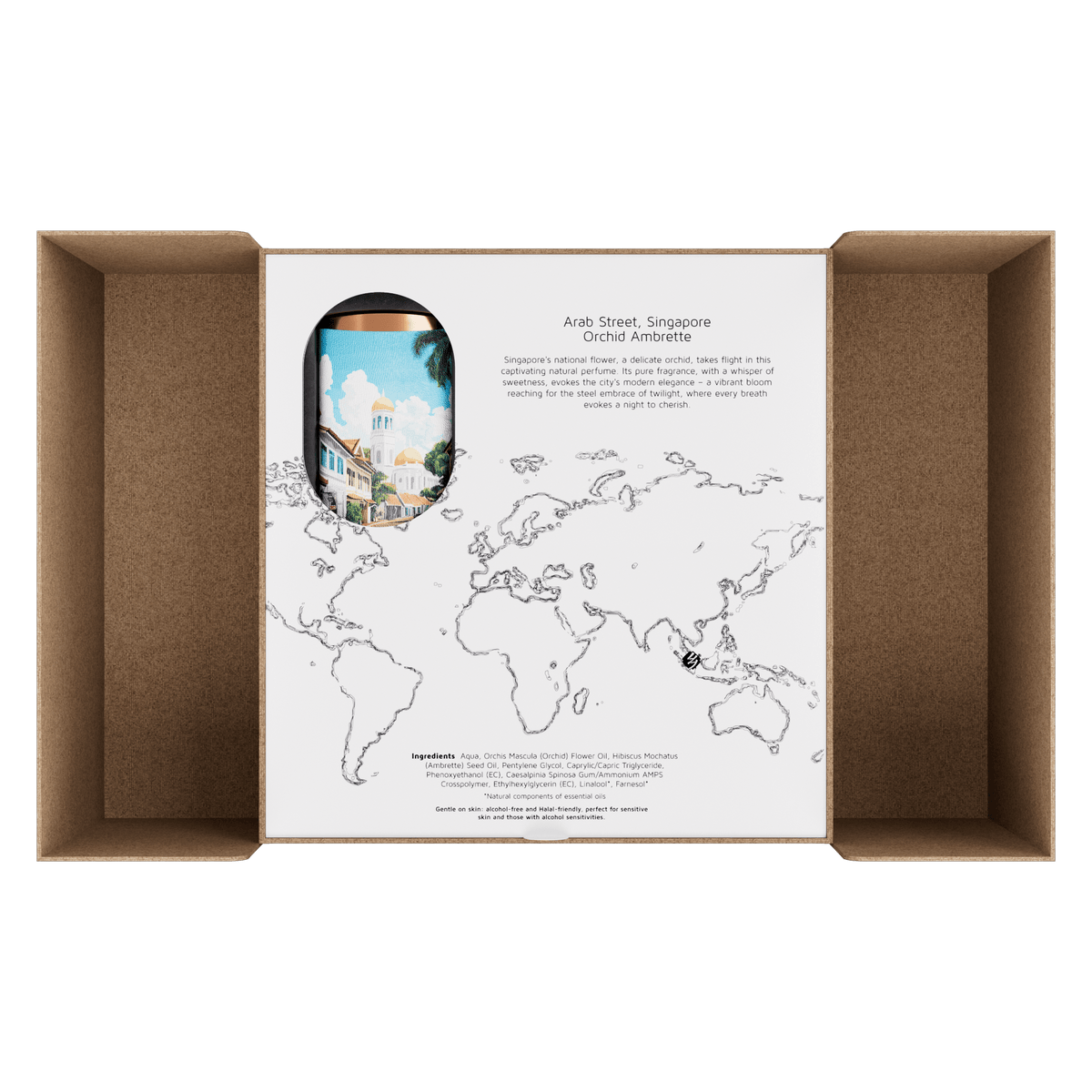 Hysses Malaysia Perfume Aroma Voyage Perfume Set, Arab Street