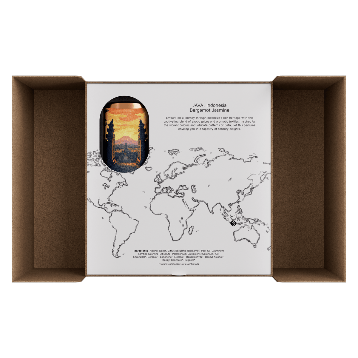 Hysses Malaysia Perfume Aroma Voyage Perfume Set, Java Indonesia