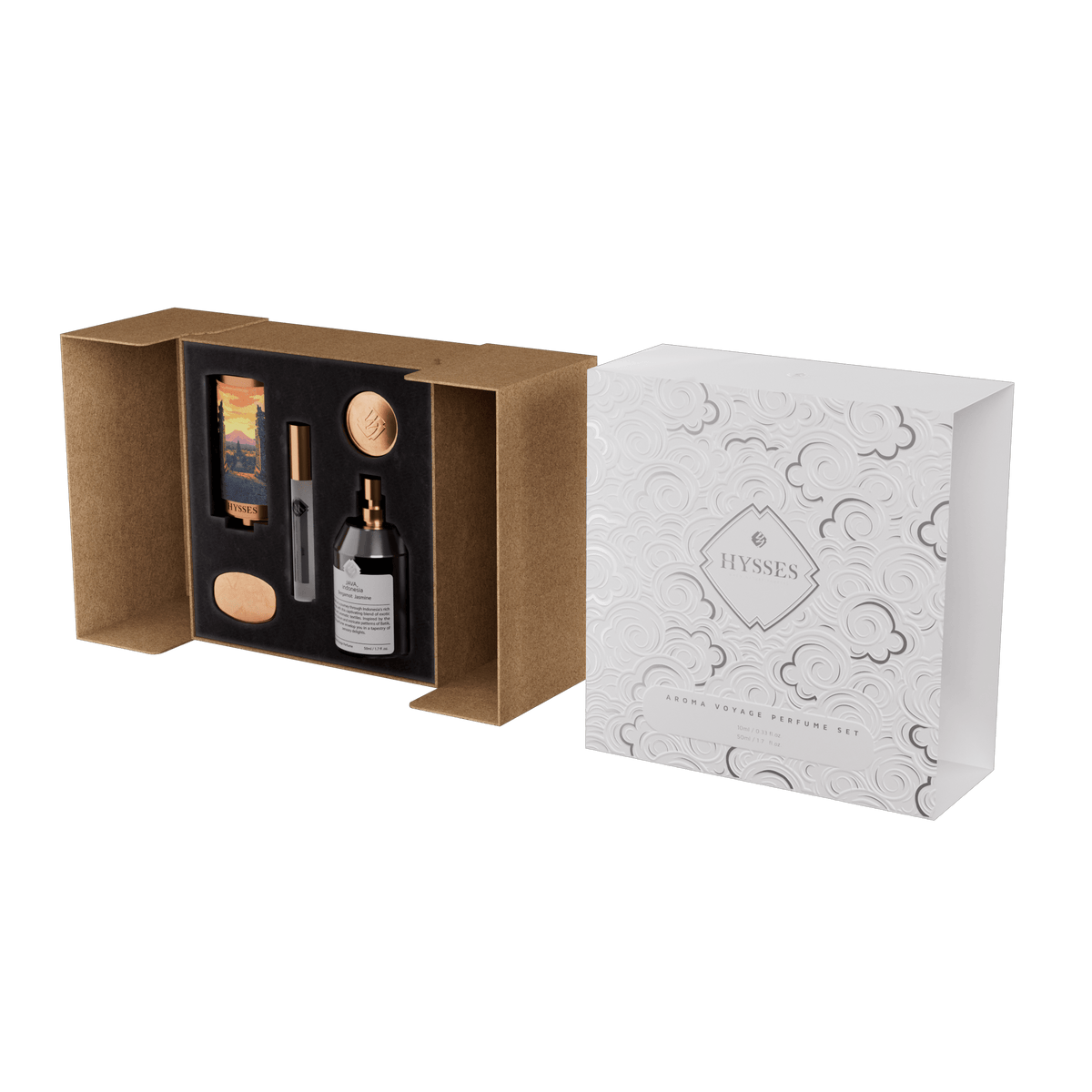 Hysses Malaysia Perfume Aroma Voyage Perfume Set, Java Indonesia