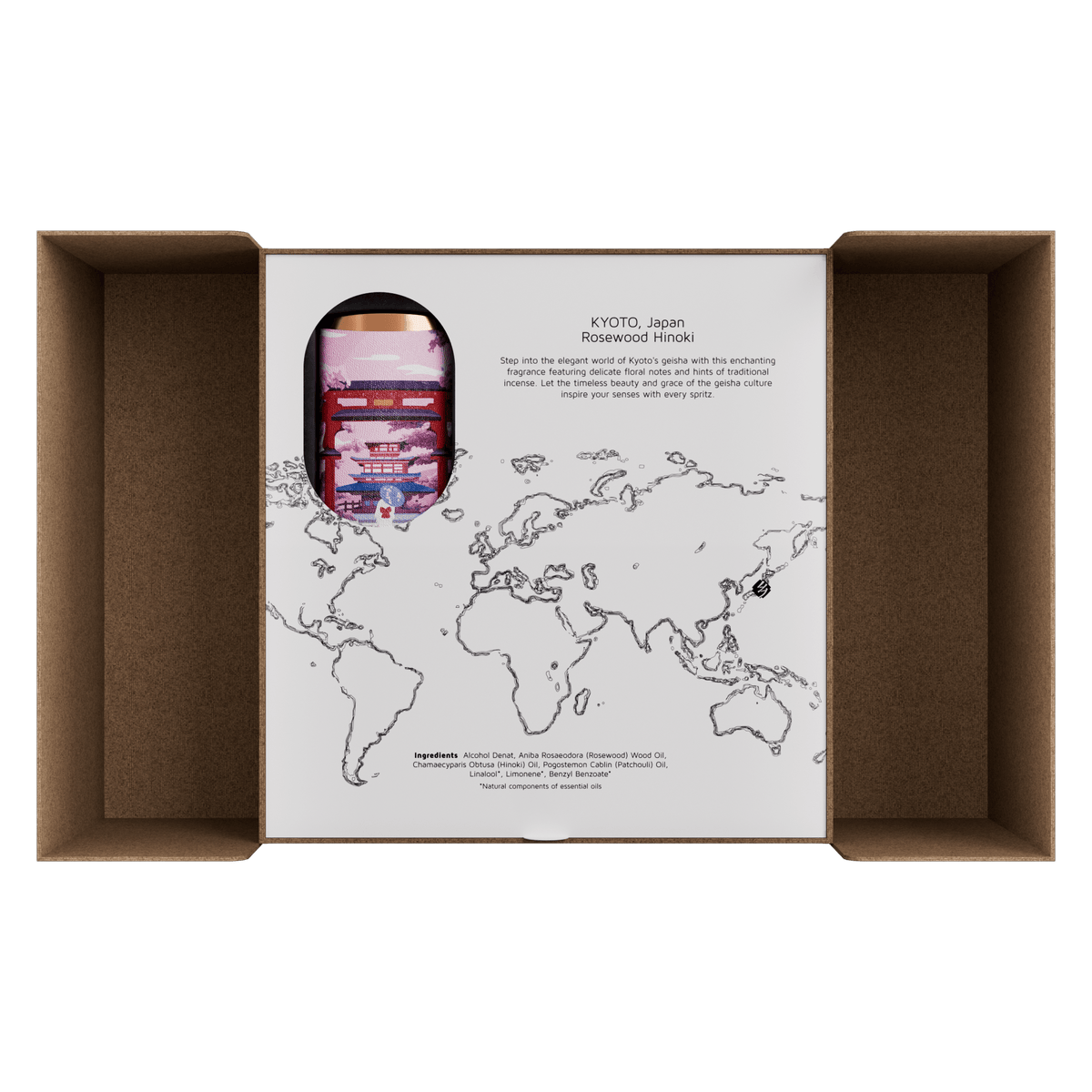 Hysses Malaysia Perfume Aroma Voyage Perfume Set, Kyoto Japan