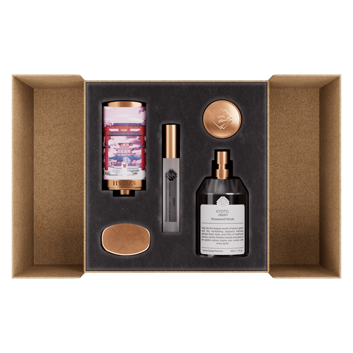 Hysses Malaysia Perfume Aroma Voyage Perfume Set, Kyoto Japan