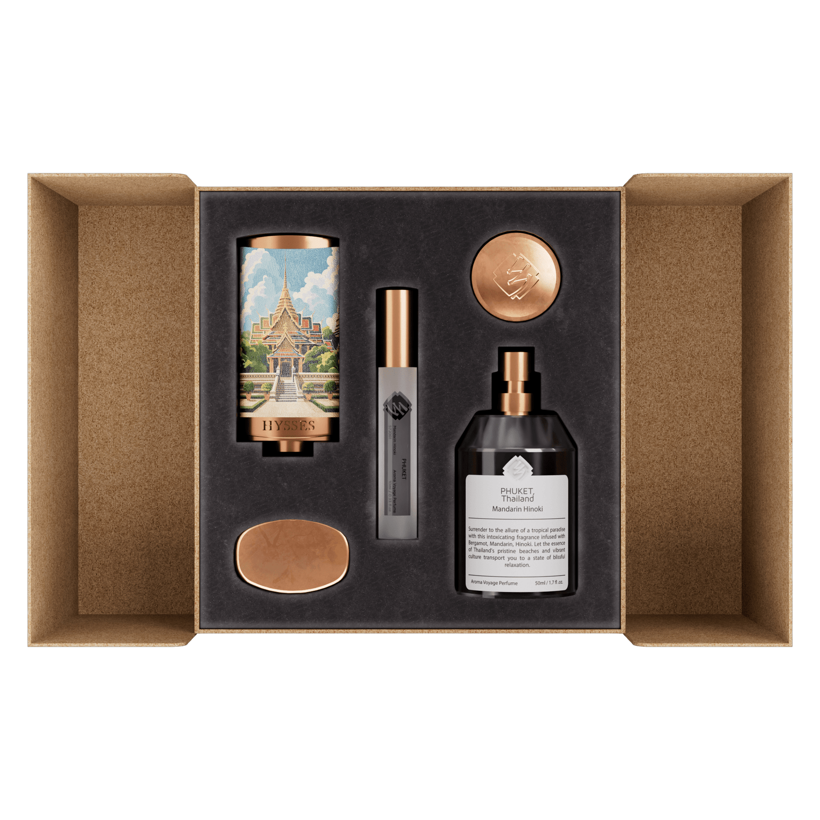 Hysses Malaysia Perfume Aroma Voyage Perfume Set, Phuket Thailand
