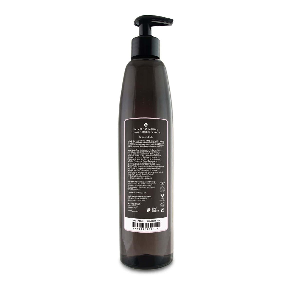 Hysses Shampoo Colour Protection Shampoo, Palmarosa Jasmine