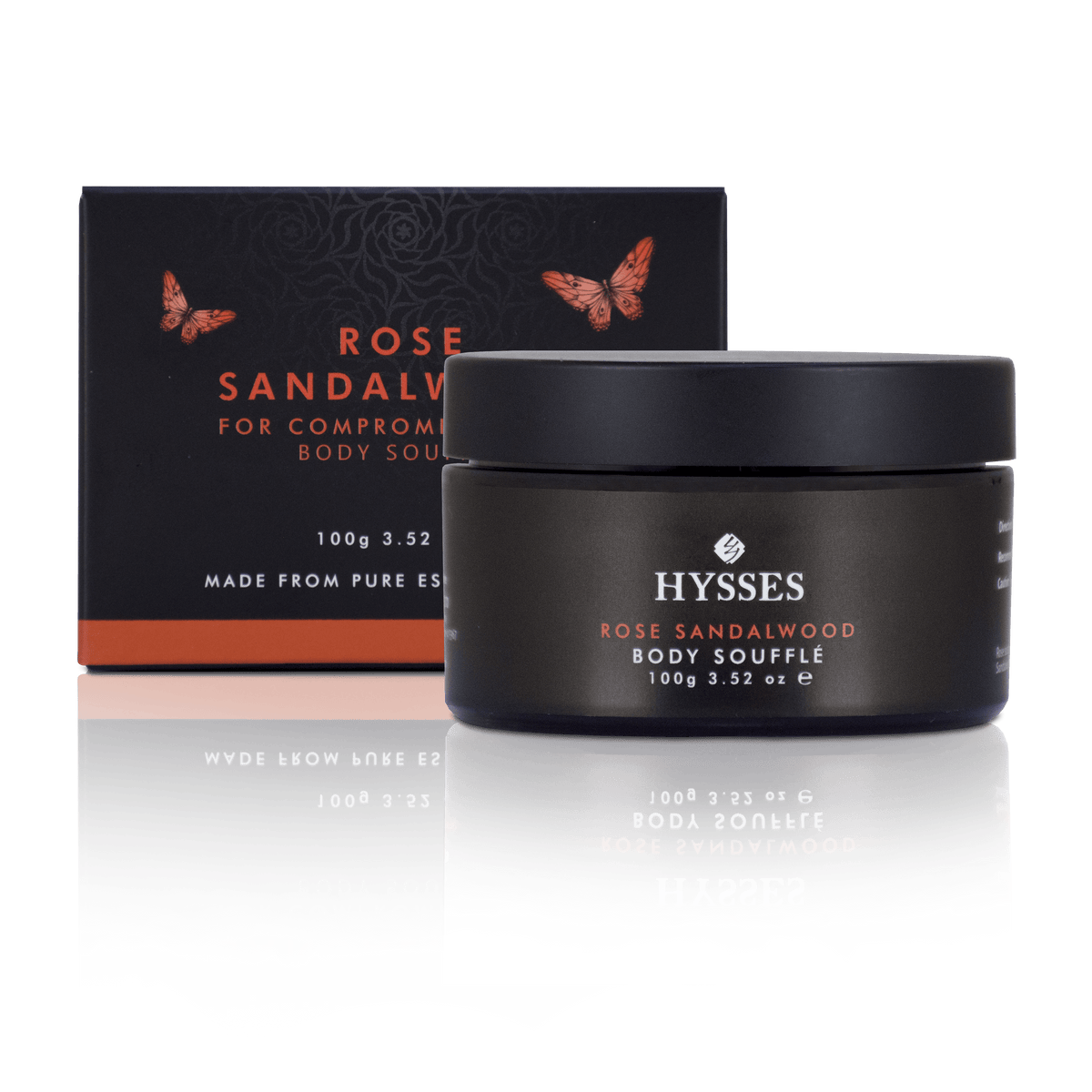 Hysses Body Care Body Souffle Compromised Skin Rose Sandalwood, 100ml