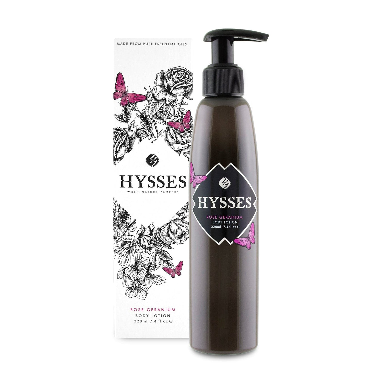 Hysses Body Care Body Lotion Rose Geranium