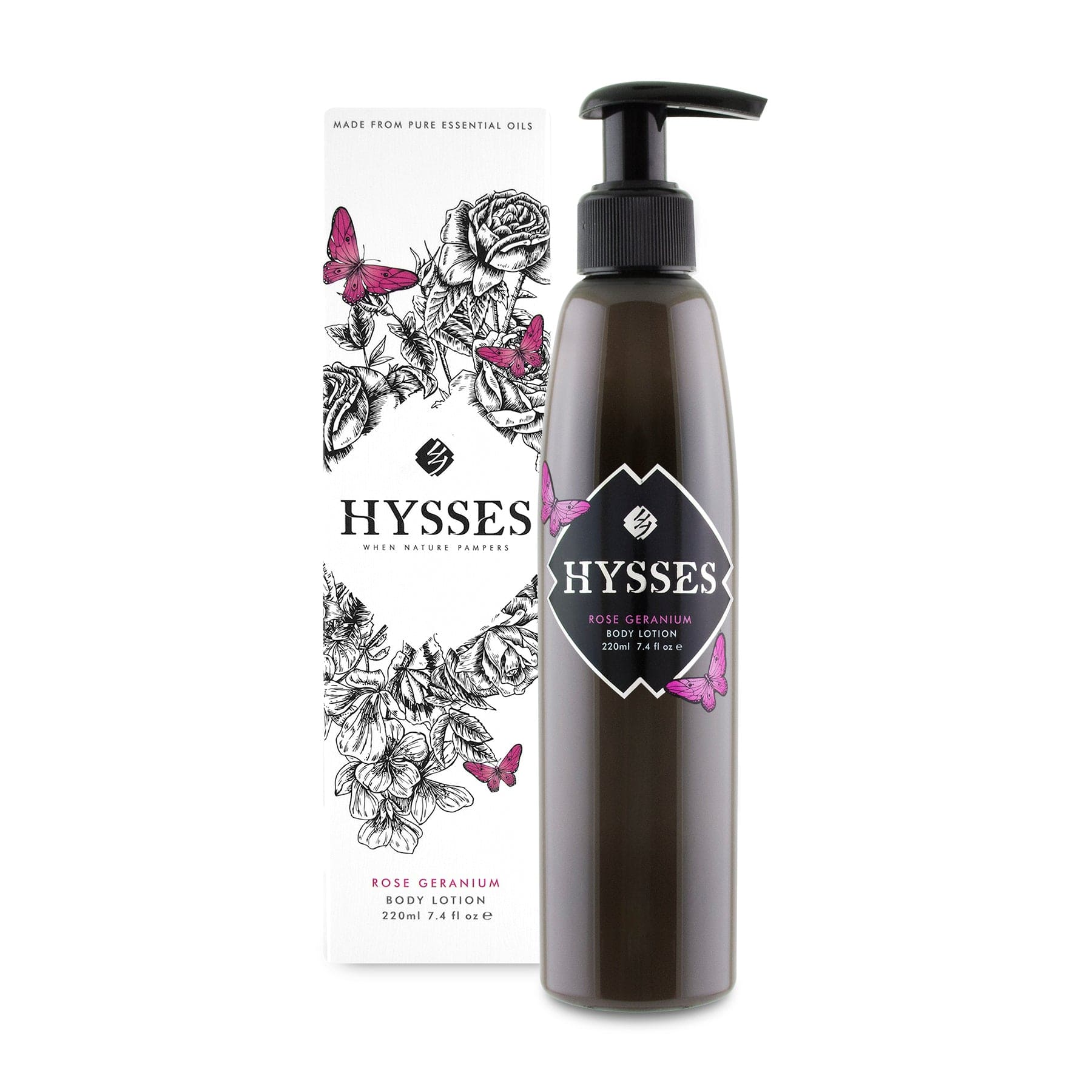 Hysses Body Care Body Lotion Rose Geranium