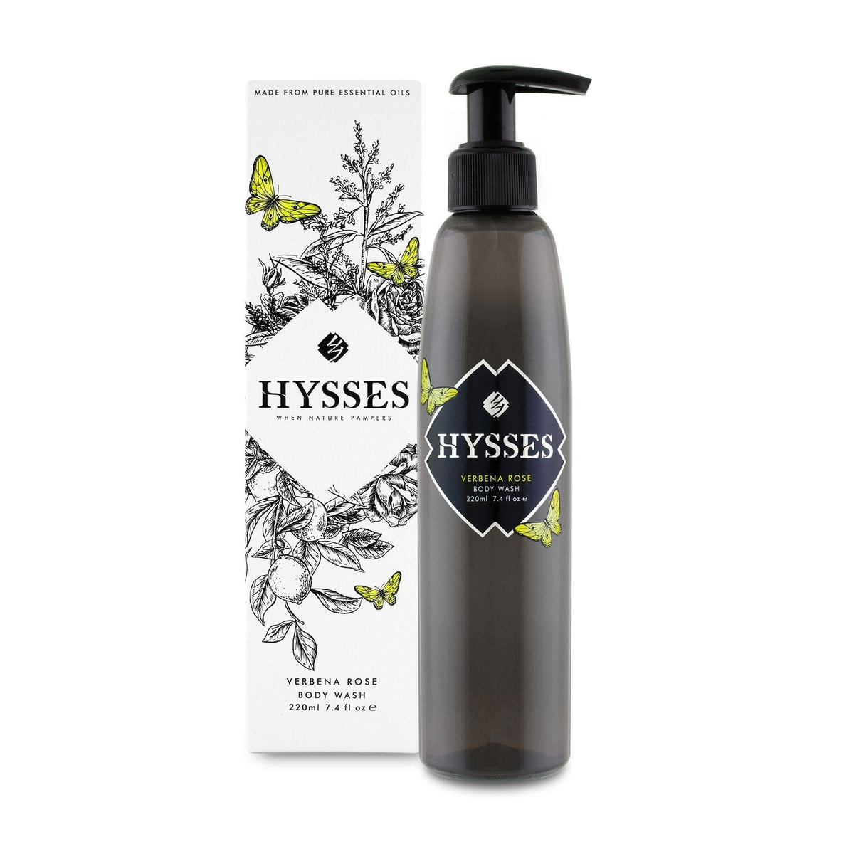 Hysses Body Care Body Wash Verbena Rose, 220ml