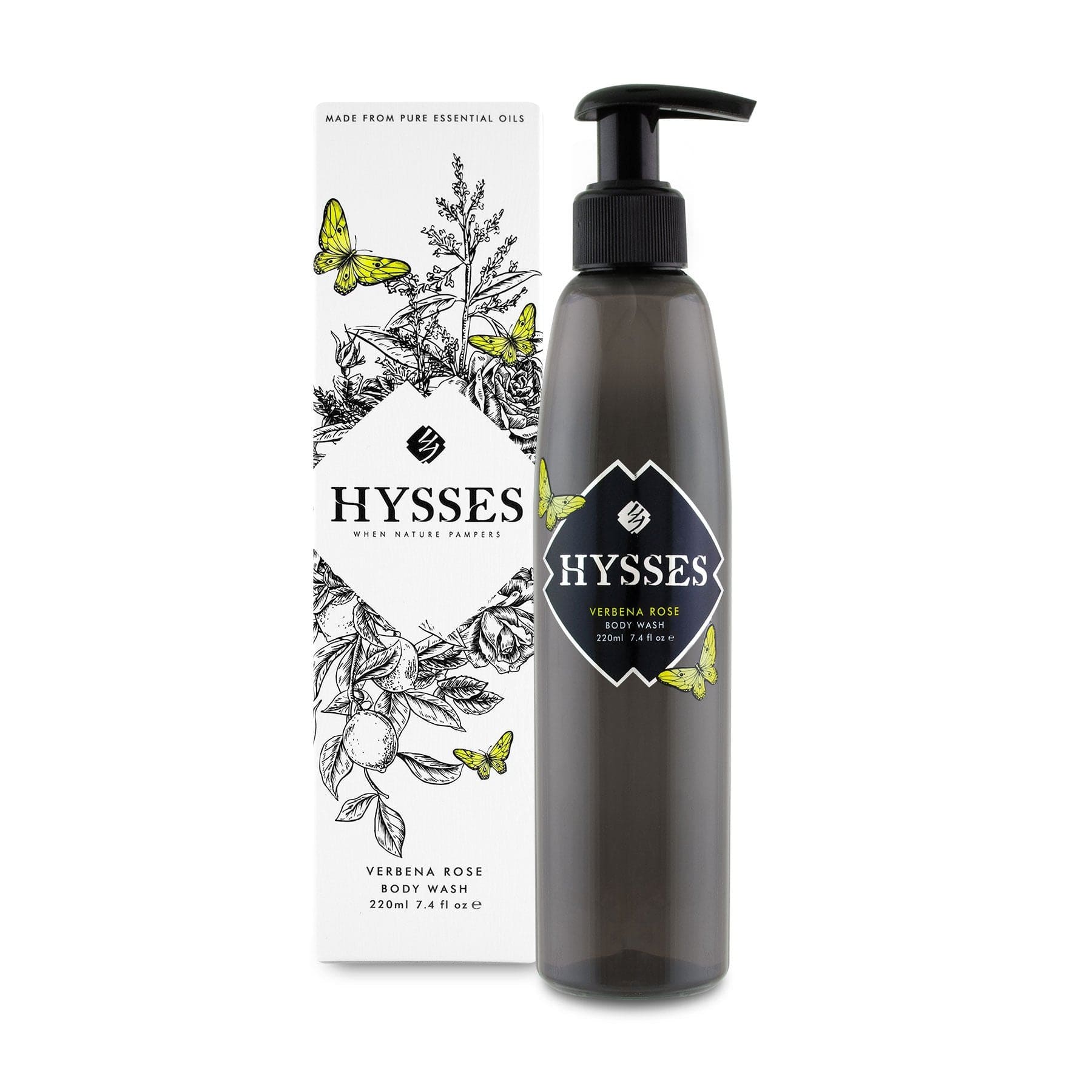 Hysses Body Care Body Wash Verbena Rose, 220ml