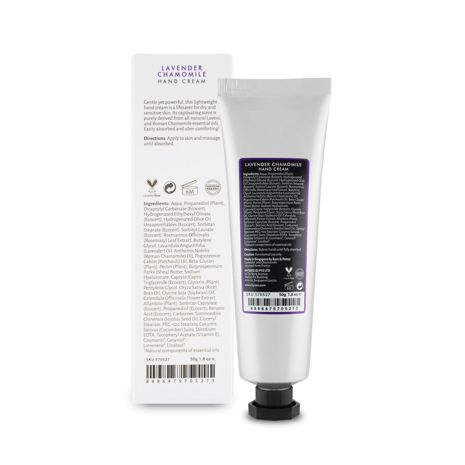 Hysses Body Care Hand Cream Lavender Chamomile