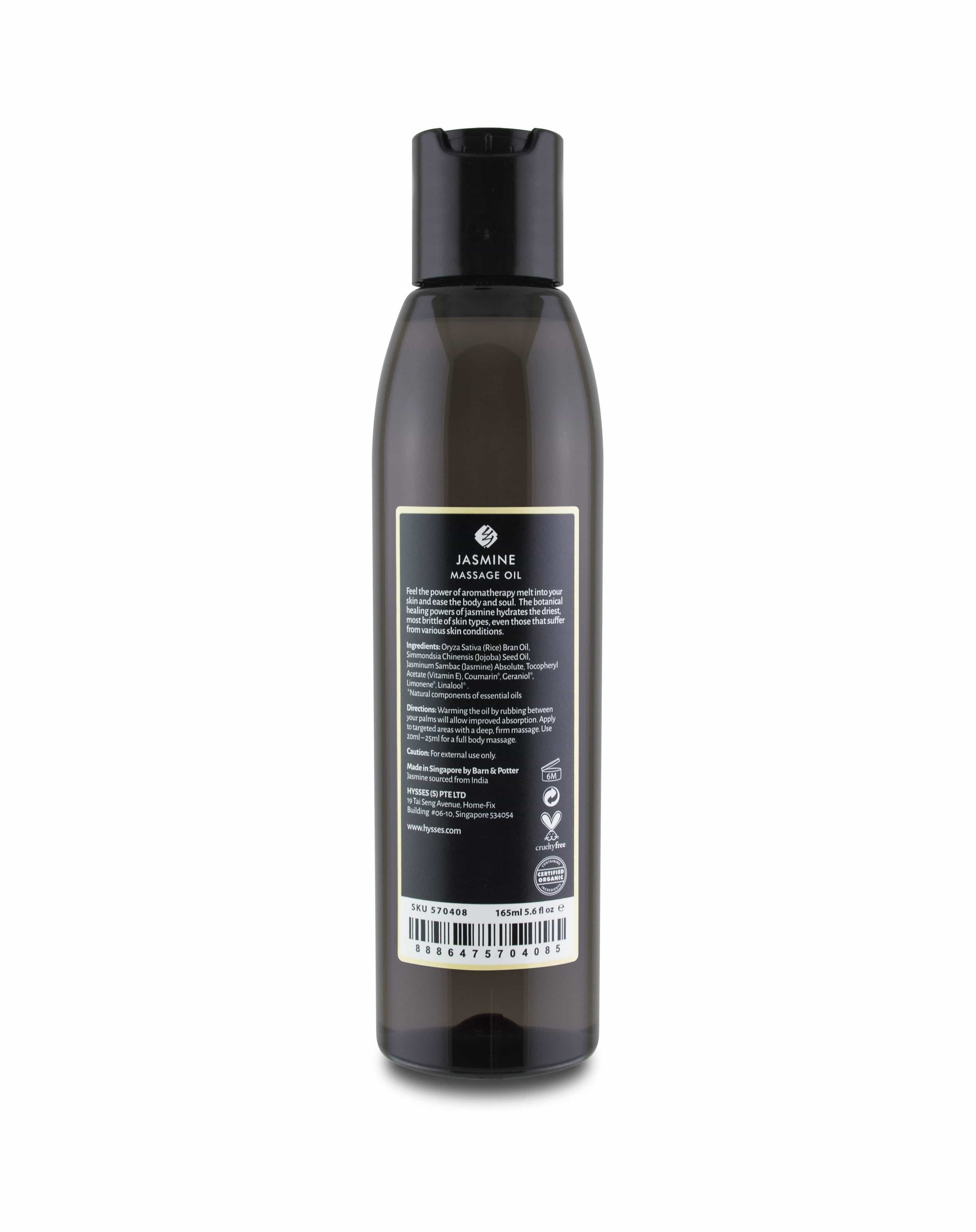 Hysses Body Care Massage Oil Jasmine