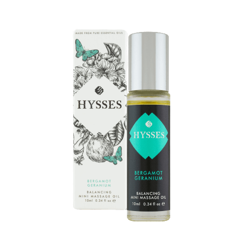 Hysses Body Care Mini Massage Oil Bergamot Geranium
