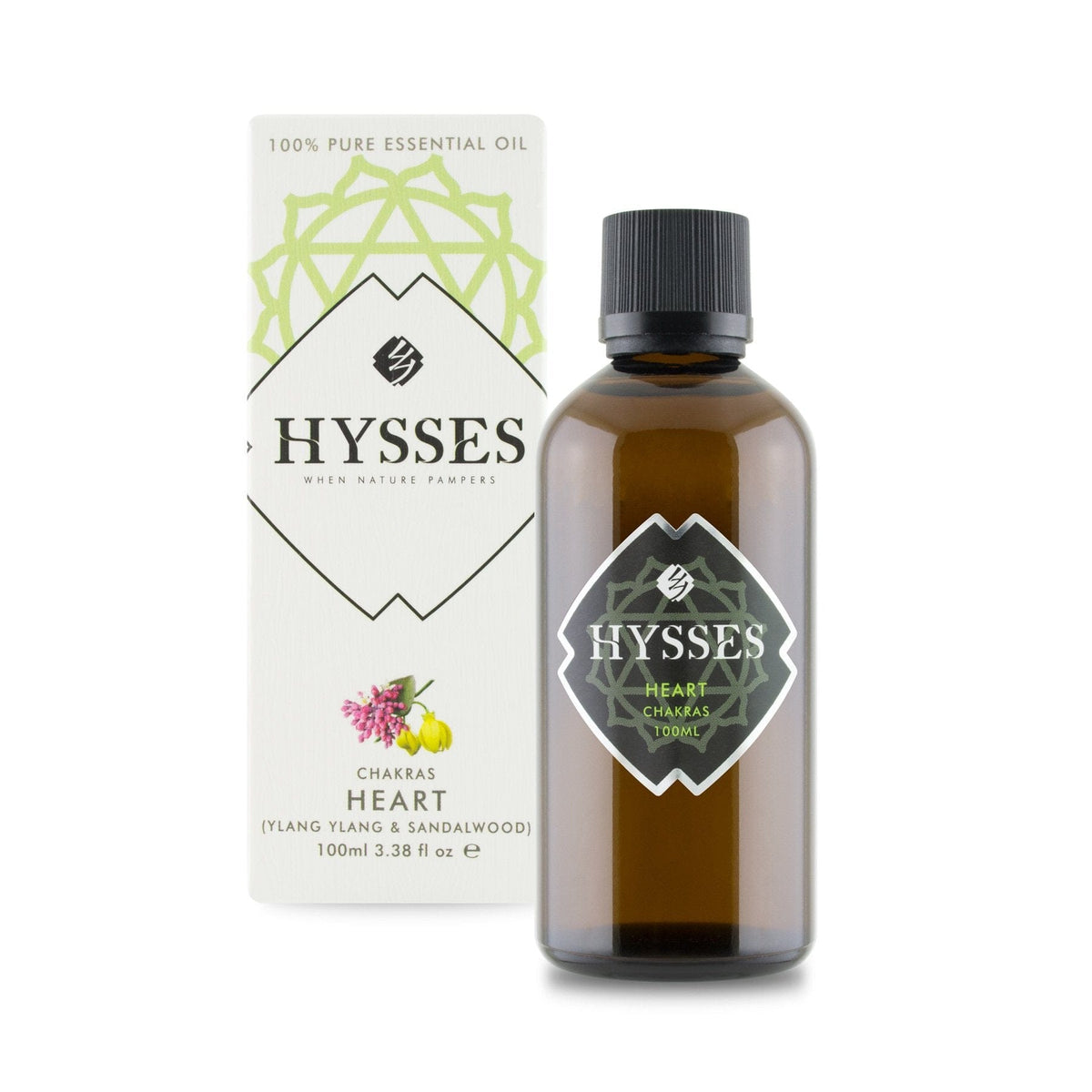 Hysses Essential Oil 100ml Chakras Heart, 100ml