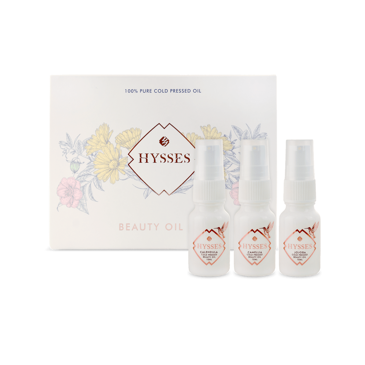 Hysses Face Care Beauty Oil Miniatures (Calendula, Camelia, Jojoba)