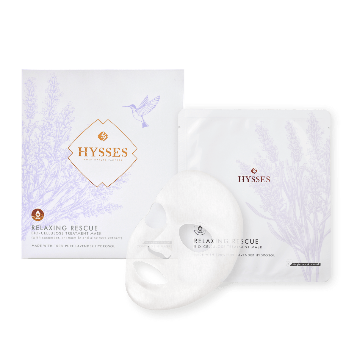 Hysses Face Care Bio Cellulose Mask Relaxing Lavender