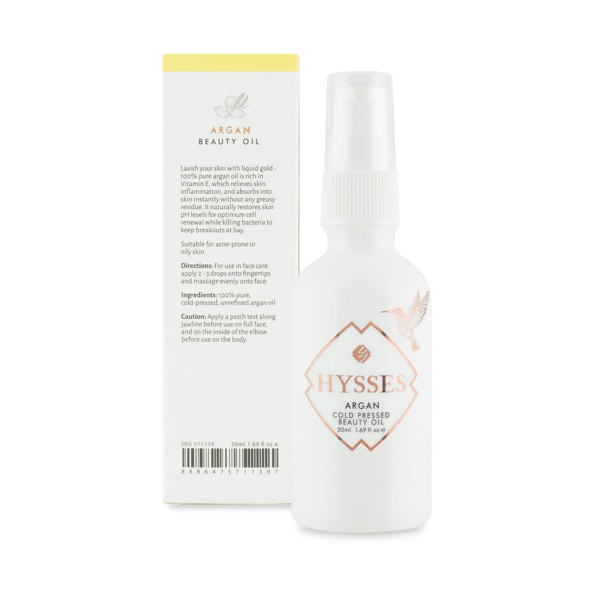 Hysses Face Care Cold Pressed Beauty Oil Argan