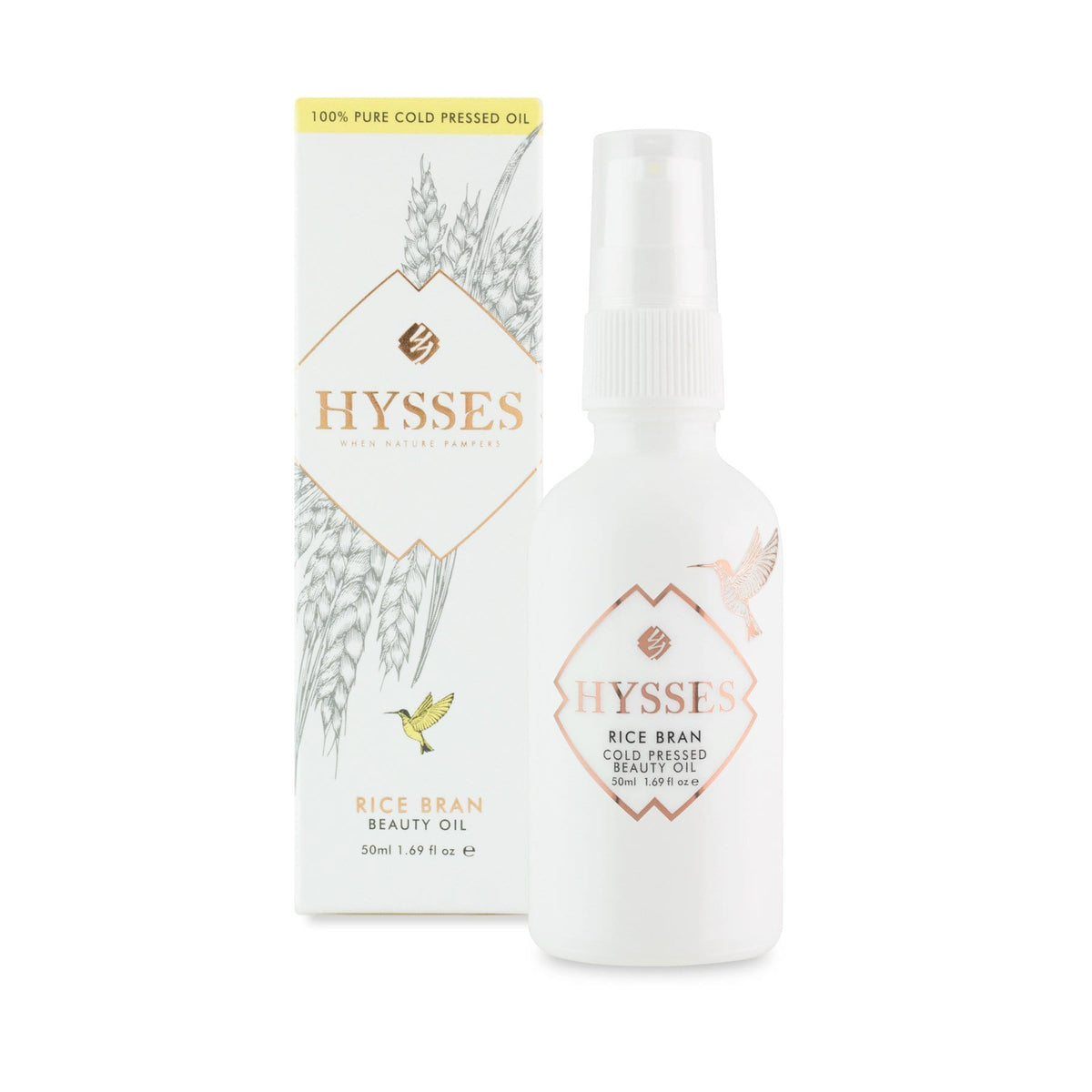 Hysses Face Care Cold Pressed Beauty Oil Rice Bran