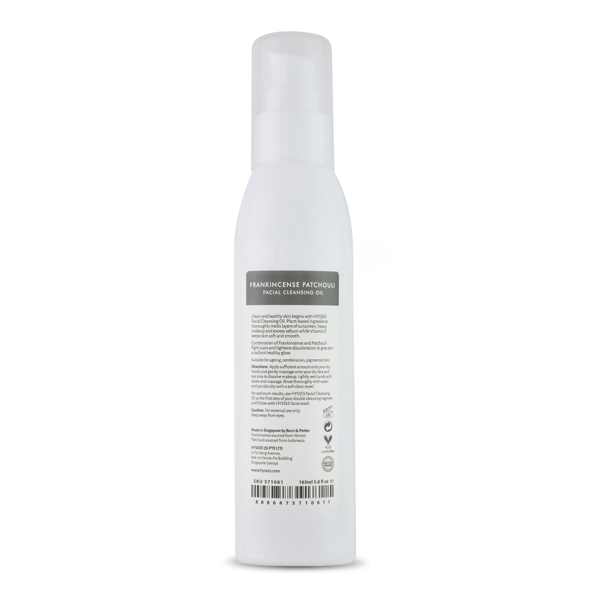 Hysses Face Care Facial Cleansing Oil Frankincense Patchouli