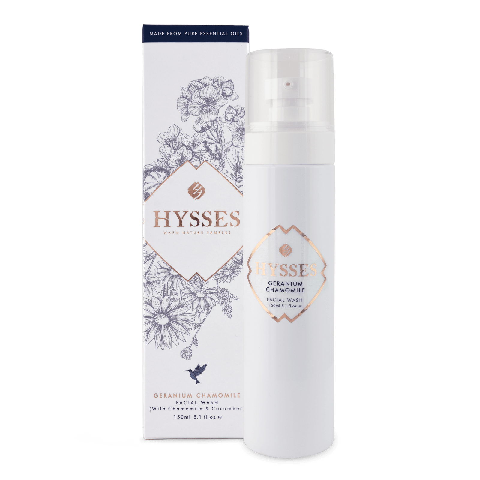 Hysses Face Care Facial Wash Geranium Chamomile