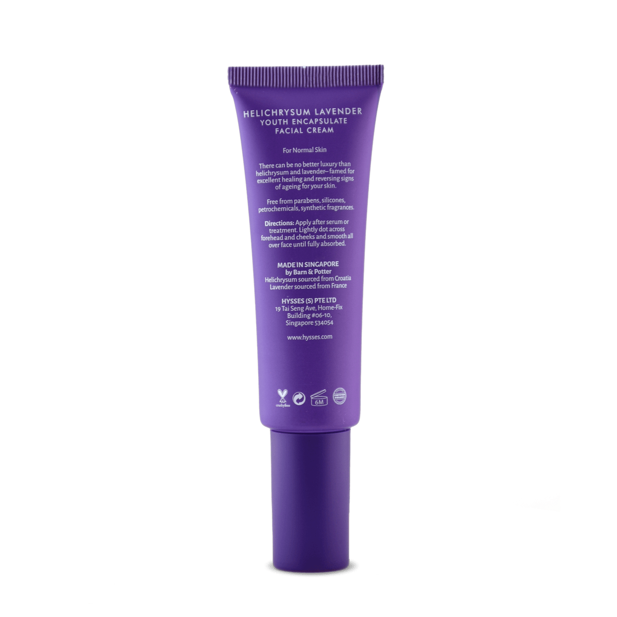 Hysses Face Care Youth Encapsulate Facial Cream Helichrysum Lavender