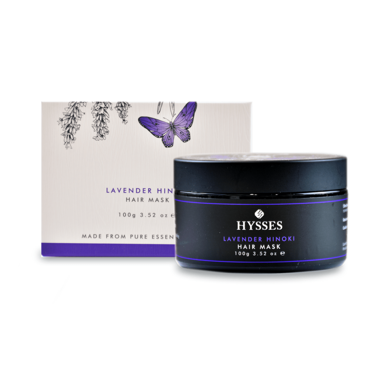 Hysses Hair Care Hair Mask Lavender Hinoki, 100ml