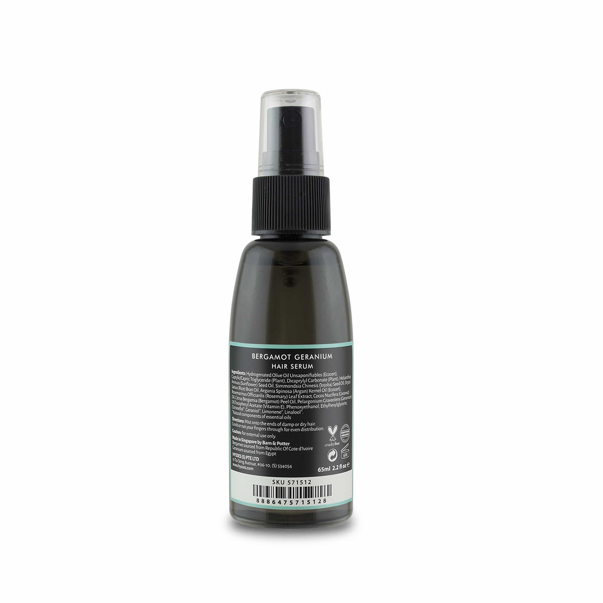 Hysses Hair Care Hair Serum Bergamot Geranium