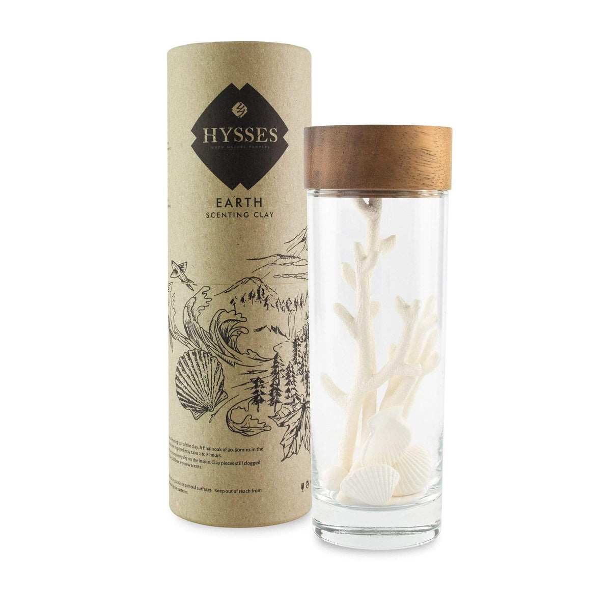 Hysses Home Scents Default Earth Scenting Clay Diffuser Vase (Ocean)