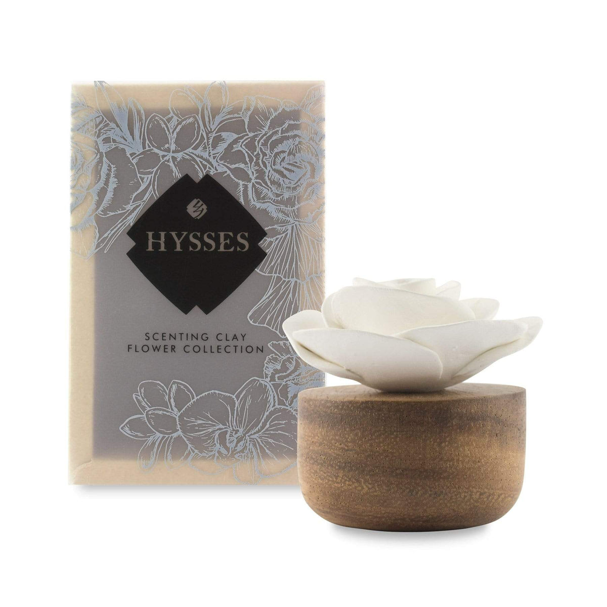 Hysses Home Scents Flower Refreshment Scenting Clay Rose