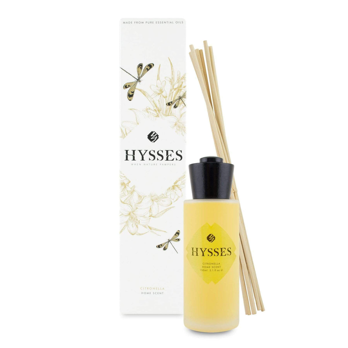 Hysses Home Scents 150ml Home Scent Reed Diffuser Citronella