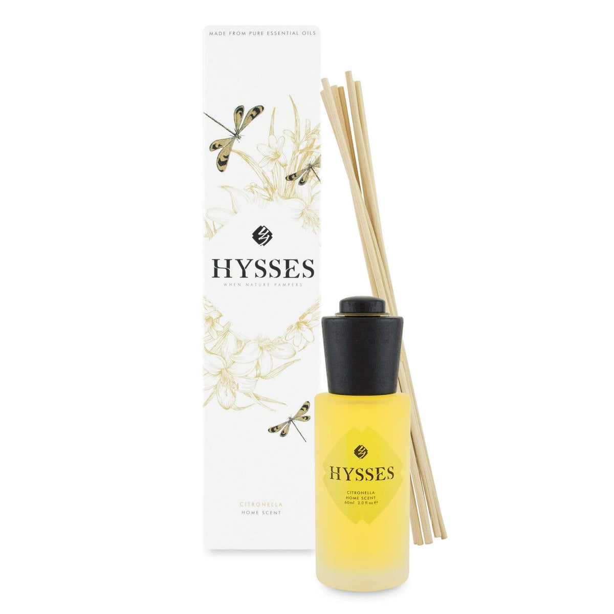 Hysses Home Scents 60ml Home Scent Reed Diffuser Citronella