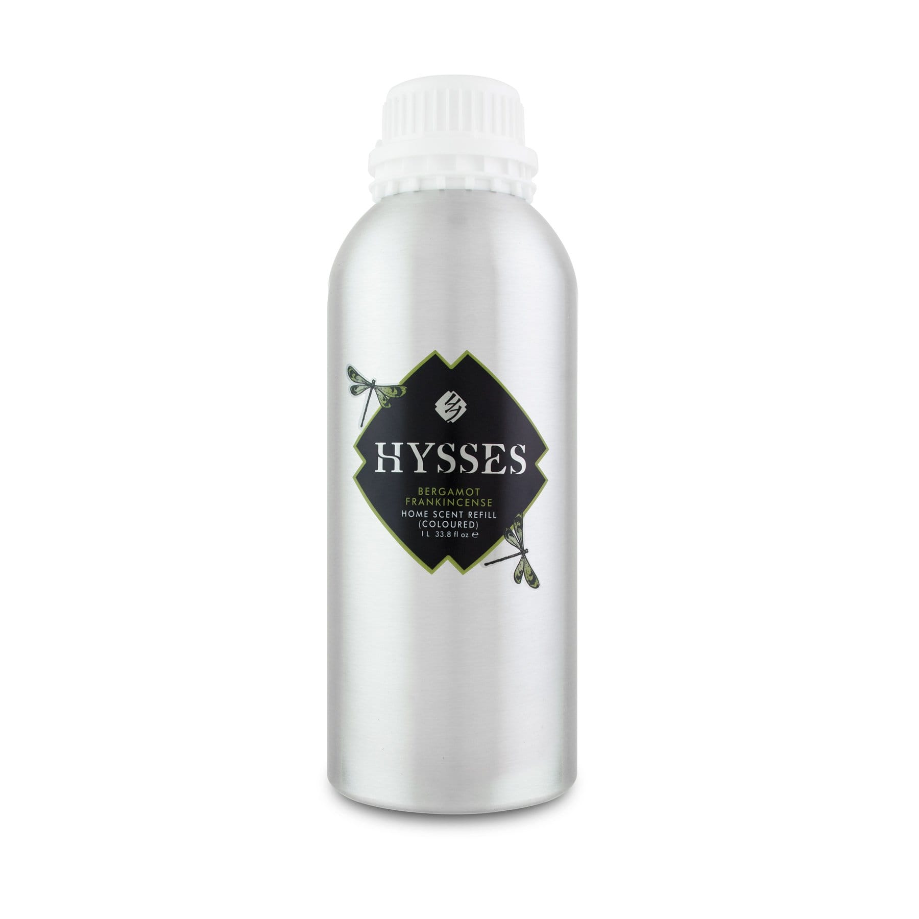Hysses Home Scents 500ml Refill Home Scent  Bergamot Frankincense (Yellow Coloured)
